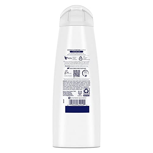 Dove Nutritive Solutions Coconut & Hydration Shampoo 12 fl oz (Pack of 2)