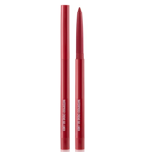 Waterproof Dark Red Eyeliner Pencil - Long-Lasting Color for Women
