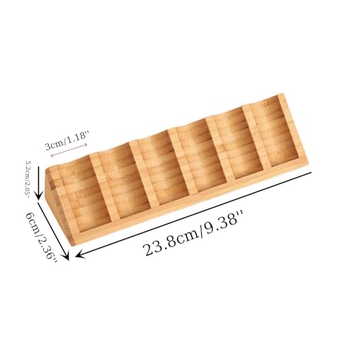 Wooden Essential Oil Drawer Organizer Rack - Holds 6 Bottles, 2 Pack