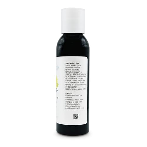 Soapeauty Organic Sunflower Lecithin Liquid Oil 4 fl oz - Pure Natural Skin Care Ingredient