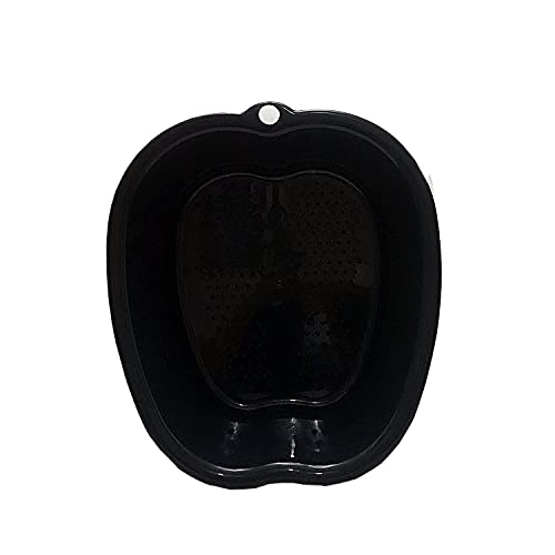 Large Black Foot Soak Tub with Massage - Spa Bath for Pedicures
