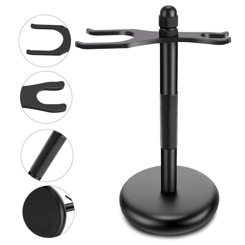 ZENGRASOIR Safety Razor and Shaving Brush Stand with Synthetic Brush