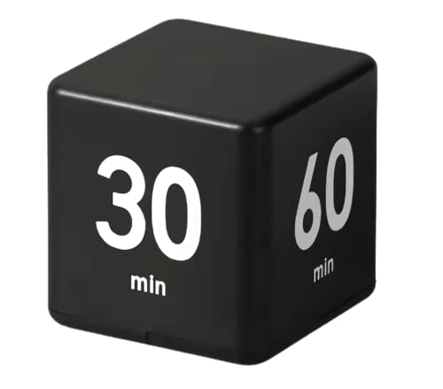 Feilifan Flip Cube Timer for Cooking, Study, and Work - 15/20/30/60 Min