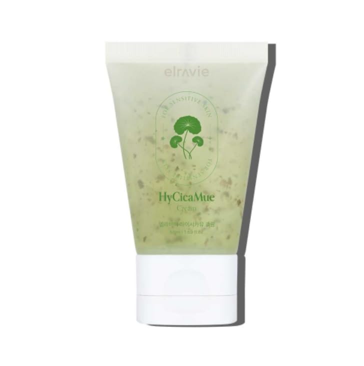Elravie HyCicaMue Soothing Cream - Lightweight Water Gel Moisturizer 50ml
