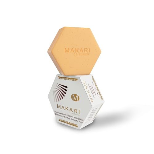 MAKARI Classic Exfoliating Antiseptic Soap - Brightening Bar, 7 oz