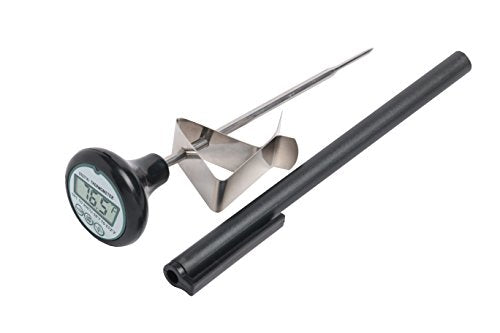 Quick-Read Digital Cooking Thermometer with Stainless Steel Clip