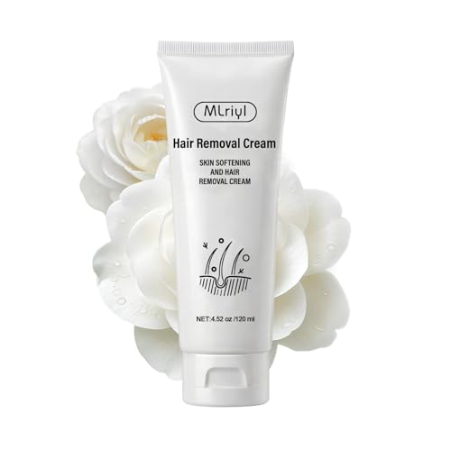 Body Hair Removal Cream for Women, Painless & Fast Acting for Legs, Bikini Line & Underarms, Sensitive Skin Friendly Depilatory Cream, 4.52 Oz