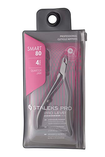 Staleks Pro SMART 80 Cuticle Nippers 4mm - Stainless Steel Manicure Tool