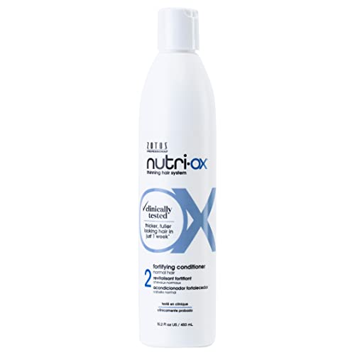 NUTRI-OX Fortifying Conditioner for Thinning Hair 15.2 Fl Oz - Vegan, Color Safe