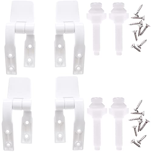Canomo Universal Toilet Seat Hinges Replacement - 2 Pairs