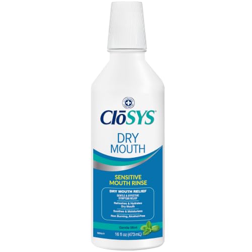 CloSYS Dry Mouth Mouthwash 16oz - Alcohol-Free Mild Mint Relief