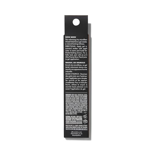 e.l.f. Wow Brow Gel - Taupe | Fiber-Infused, Dual Pack