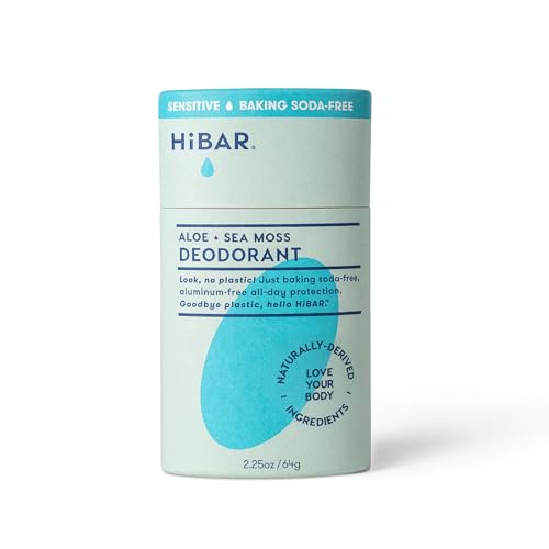 HiBAR Sensitive Deodorant - Plastic-Free & Aluminum-Free - Vegan