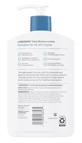 Lubriderm Daily Moisture Body and Hand Lotion - White / 16 Fl Oz