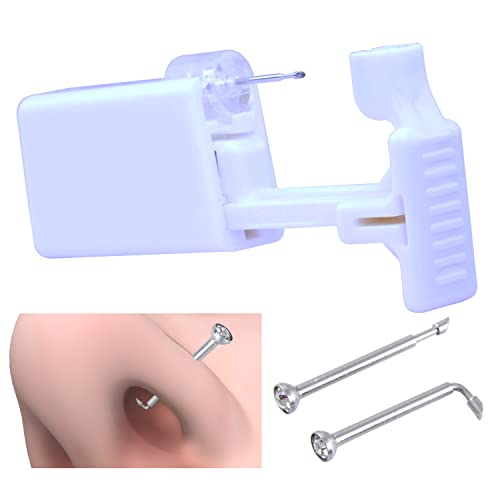 Firstomato Nose Piercing Gun Kit with Hypoallergenic Studs
