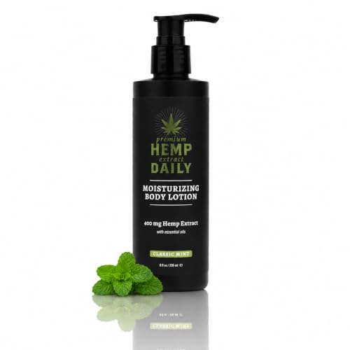 Premium Hemp Daily Ultra-Moisturizing Body Lotion, Classic Mint, 8oz