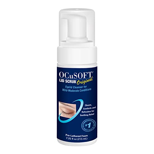 OCuSOFT Original Foaming Eyelid Cleanser - Gentle Daily Wash for Eye Makeup & Irritation Relief - 1.68 fl oz