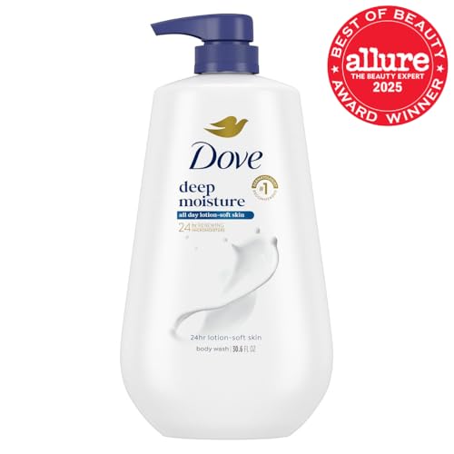 Dove Deep Moisture Body Wash 30.6 oz - Hydrating & Sulfate-Free