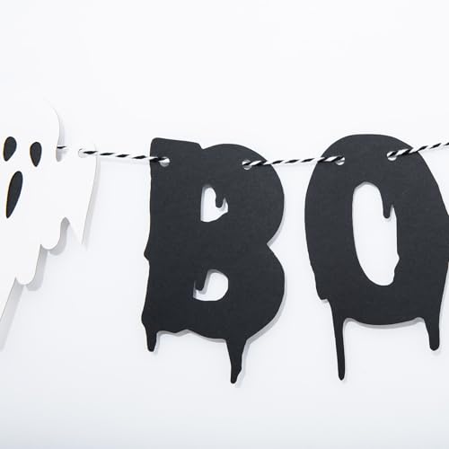 Happy Boo Day Banner - Halloween Party Garland Decoration