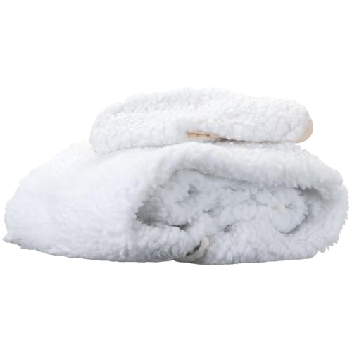 ForPro Premium Fleece Massage Table Pad Set - Extra Soft White, 31" x 72"
