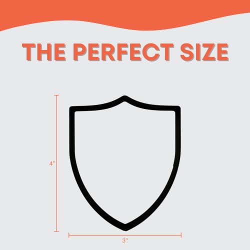 Shield Cookie Cutter with Easy Push Design - Perfect for Baking