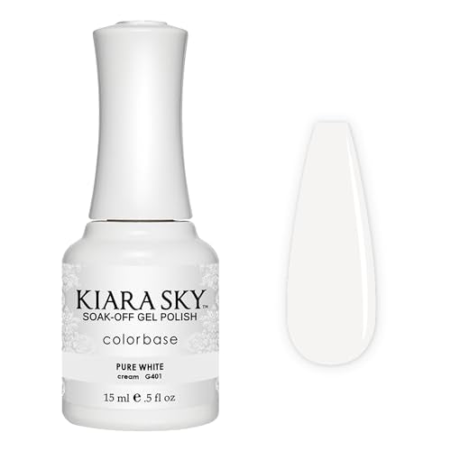 Kiara Sky Pure White Soak Off Gel Nail Polish - 0.5 fl oz