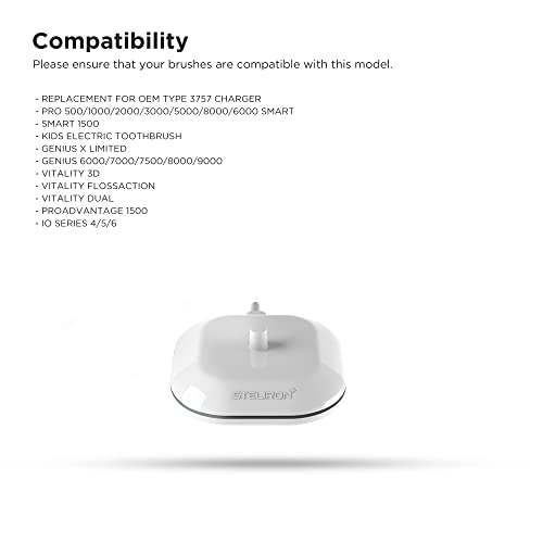 Galvanox Waterproof Electric Toothbrush Charger for Oral-B 3757