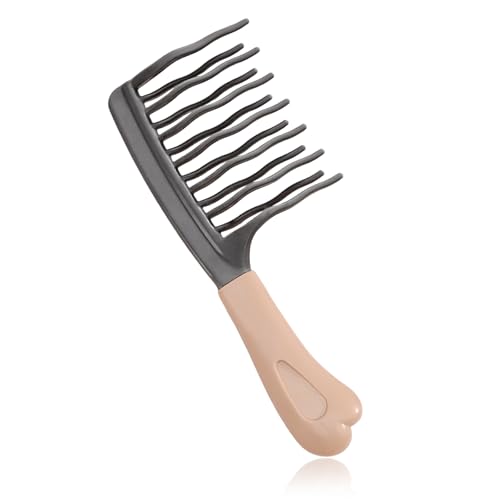 Wide Tooth Comb for Curly Hair - Detangling Wavy Tooth Comb