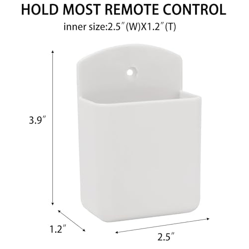 Self Adhesive Remote Control Holder - TV & AC Storage Organizer (Pack of 4)