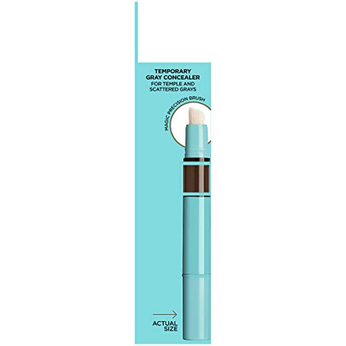 L'Oreal Paris Magic Root Precision Pen - Temporary Gray Hair Concealer, Medium Brown, 0.05 fl oz