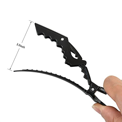 10 Pack Black Alligator Hair Clips for Women – Professional Styling