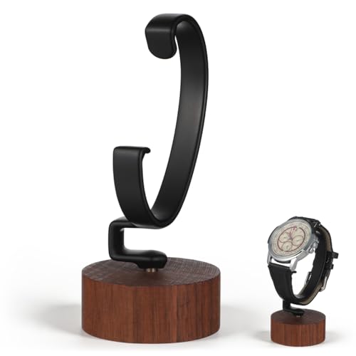 Elegant Wooden Watch Display Stand for Men & Women