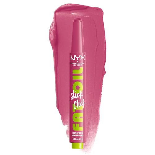 NYX PROFESSIONAL MAKEUP Fat Oil Slick Lip Balm - 0.07oz, Vegan, Buildable, Click Packaging - Shade DM Me