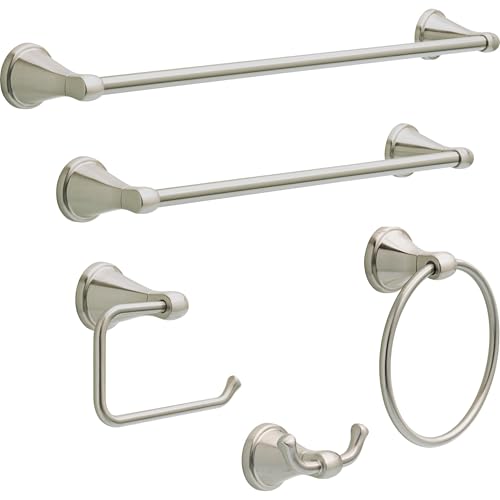 Delta Becker Wall-Mounted Towel and Robe Hook, SpotShield Brushed Nickel