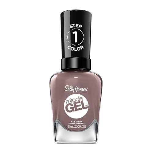 Sally Hansen Miracle Gel Nail Polish 205 To The Taupe - Deep Taupe, 0.5 Fl Oz