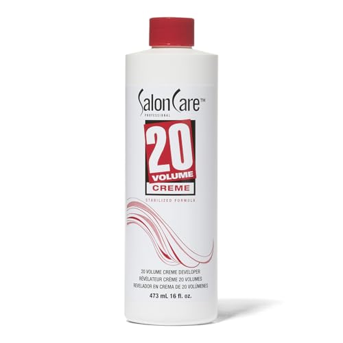 Salon Care 20 Volume Creme Developer - Stabilized Formula, 16 oz