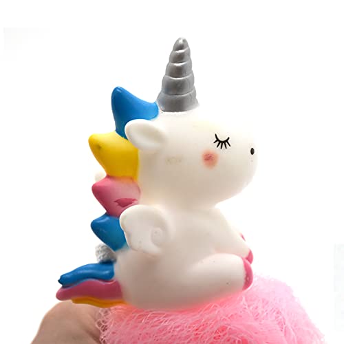 Ralcosuss Cute Unicorn Bath Loofah Sponge for Kids and Adults