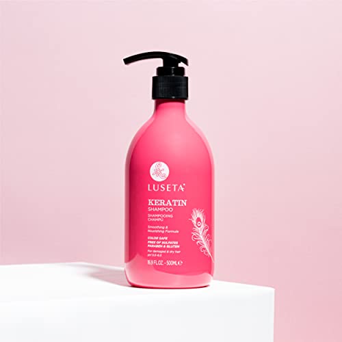 Luseta Keratin Shampoo for Dry Damaged Hair 16.9oz - Repair & Strengthen