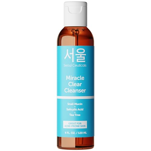 Korean Acne Cleanser with Snail Mucin & Salicylic Acid - 4oz