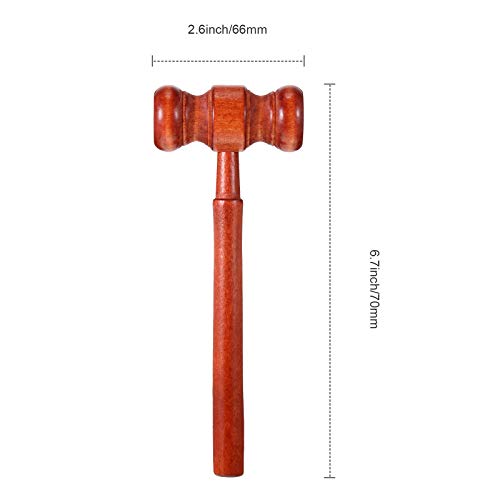 White Judge Wig and Gavel Costume Accessories for Cosplay & Parties