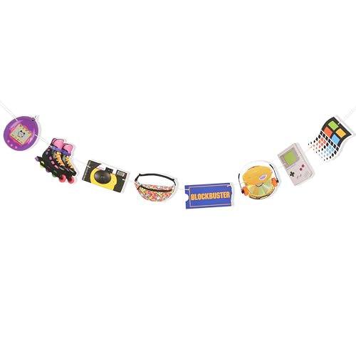 90s Party Decorations Banner - Retro Bachelorette & Birthday Decor
