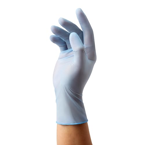 Medline MediGuard ES Powder-Free Nitrile Exam Gloves, Large - Box of 100