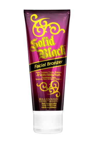 Solid Black Facial Bronzer - Anti-Aging Tanning Lotion 4 oz
