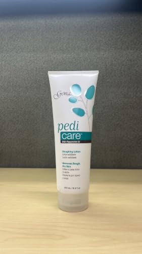 Gena Pedi Care Foot Lotion with Peppermint Oil 8.5oz - Exfoliating & Moisturizing