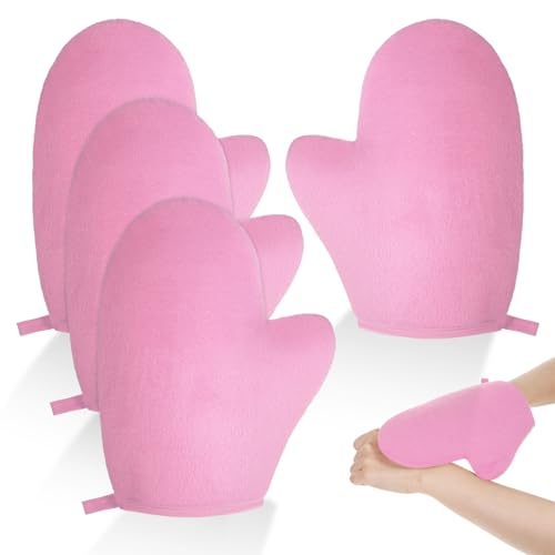 4-Pack Self Tanning Mitts for Streak-Free Application