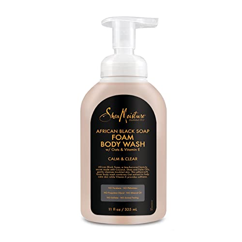 SheaMoisture African Black Soap Foam Body Wash for Troubled Skin