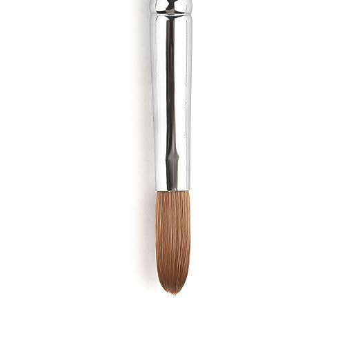 KADS 8# Kolinsky Acrylic Nail Brush - Oval Crimped RedWood Handle