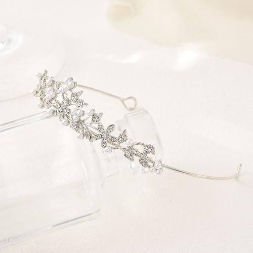 Rhinestone Pearl Tiaras and Crowns for Women and Flower Girls - Bridal Prom Hair Accessories