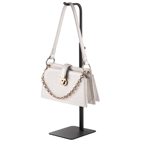Adjustable Purse Display Stand - Black Tabletop Rack for Handbags
