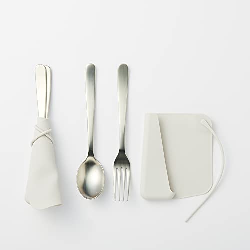 MUJI Gray Silicone Cutlery Cover for Chopsticks and Utensils